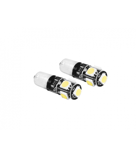Żarówka LED CANBUS BA9S, 5x5050, 12V, barwa światła biała zimna LTC SA46
