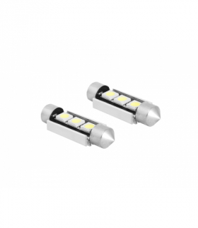 Żarówka LED CANBUS 39mm, 3x5050, 12V, barwa światła biała zimna LTC SA52