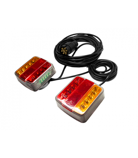 Zestaw lamp do przyczepy samochodowej LED, kabel 7,5m. LXLA300