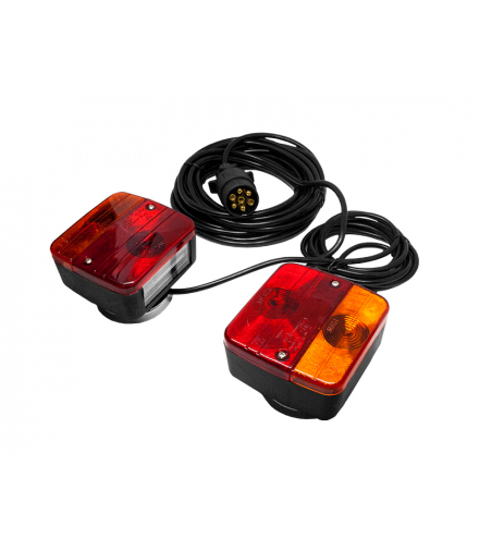 Zestaw lamp do przyczepy samochodowej, kabel 7,5m. LXLA301