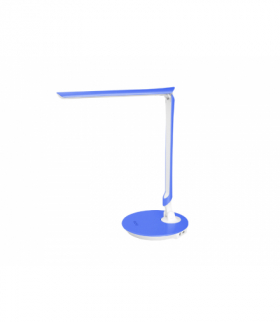 Lampka biurkowa 8W, 4000K ściemnialna, USB, niebieska, MAROKO LB12