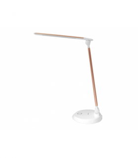 Lampka biurkowa TS-1808 60-LED, 6W, potrójna regulacja temperatury barwowej 2700K/4000K/7000K, złota. LXTS1808Z