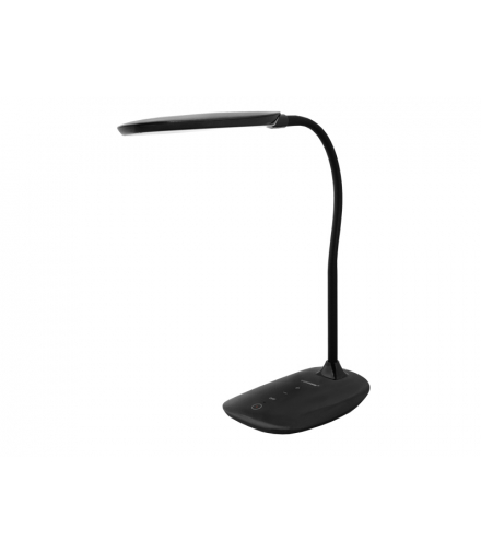 Lampka biurkowa 48-LED 6W sterowanie dotykowe 3 barwy światła 2700K/4000K/7000K, czarna. LXTS1804C