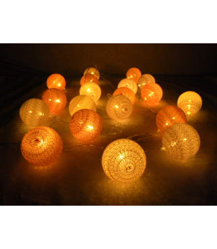 Kule dekoracyjne LED MOON in the room, 20 sztuk x 6 cm, róż + pudrowy róż LTC ML24