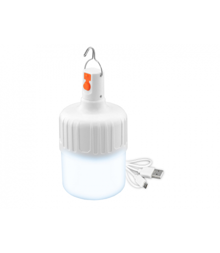 Lampa ogrodowa (kempingowa) LED 12 W 250 lm, 24 x SMD, wbudowany akumulator 1200 mAh + ładowanie USB LTC LL97