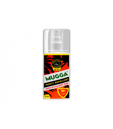 MUGGA preparat przeciw insektom, komarom, 50%, 75 ml. MUGGA50