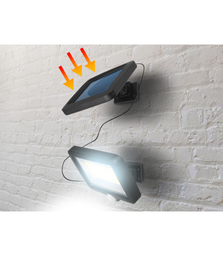 Lampa COB 10W z panelem solarnym,czujnikiem ruchu i zmierzchu,akumulator 1800mAh LTC LL141