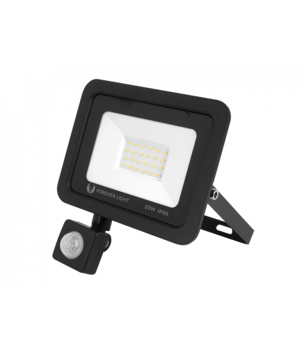 Naświetlacz PROXIM II SLIM LED SMD 20 W, światło neutralne 4500 K + PIR. LXL3611