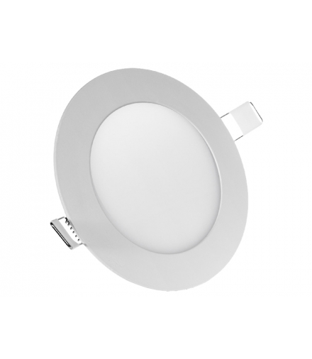 Panel LED sufitowy podtynkowy slim, 12 W, natural white, 4000-4500 K, LED4U, LD153N, Fi168 x H12 mm. LD153N