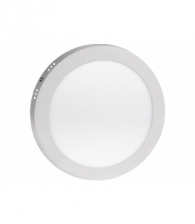 Panel LED natynkowy slim 18 W, cold white, 5500-6500 K, LED4U LD155C, Fi225 x H40 mm. LD155C