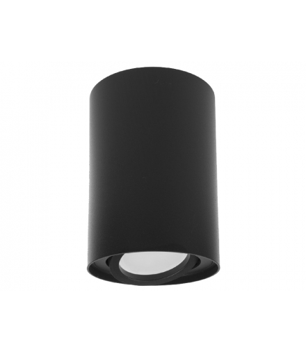 Punktowa oprawa natynkowa halogenowa GU10, MCE422 B, kolor czarny, 80 x 115 mm, okrągła, aluminiowa. MCE422B