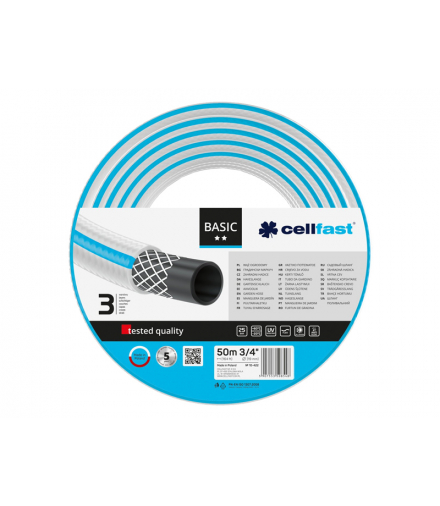Wąż ogrodowy Cellfast Basic, 3/4", 50m 10-422