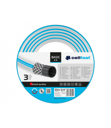 Wąż ogrodowy Cellfast Basic, 3/4", 20m 10-420