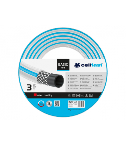 Wąż ogrodowy Cellfast Basic, 1/2", 30m 10-401