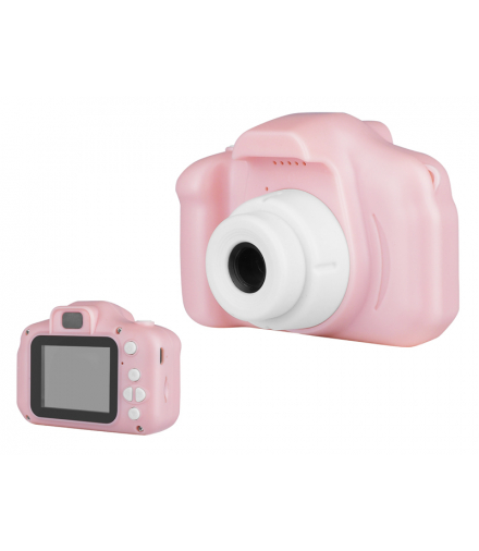 Aparat cyfrowy dla dzieci z funkcją kamery, kid-friendly, różowy SKC100/R