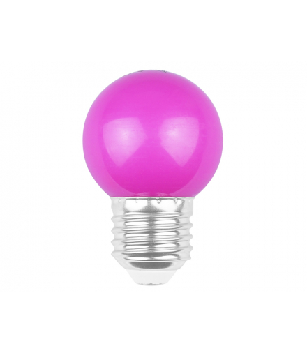 Girlanda świetlna ogrodowa, Zestaw żarówek LED E27/G45/2 W, fioletowa, 5szt. LXLO5