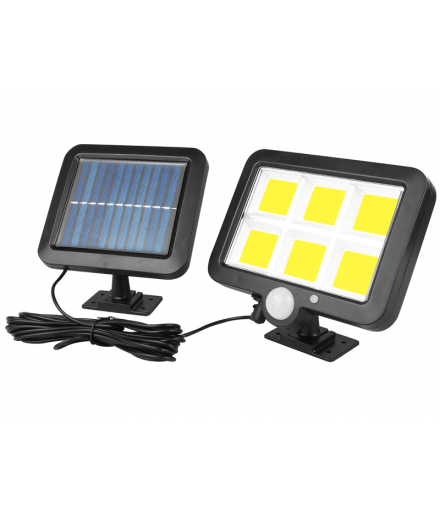 Lampa solarna z czujnikiem ruchu i zmierzchu, 120 x LED. LXLA318