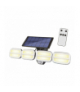 Lampa ścienna solarna , ABS, 8*COB, czujnik ruchu, wodoodporna + pilot LTC LL156
