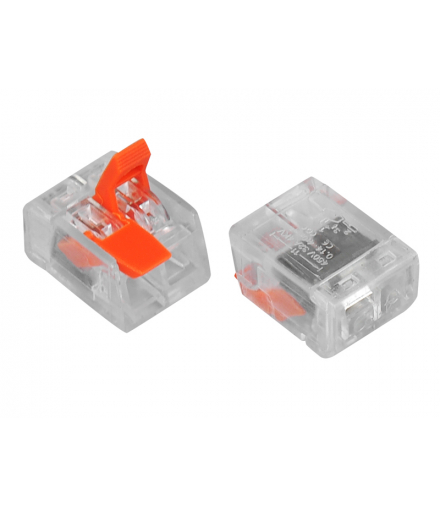 Szybkozłączka elektryczna 2P 0,5-4mm 32A/250V transparentna LXZE76