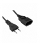 Przedłużacz sieciowy 1 gniazdo 1,5m płaskie, czarny LXPPS116