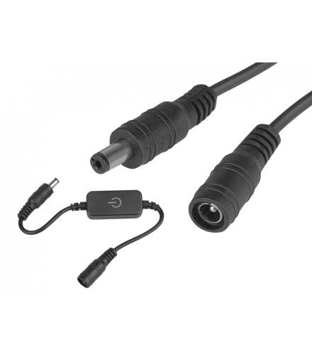 Ściemiacz wyłącznik do taśm LED jednokanałowy czarny LXL510C