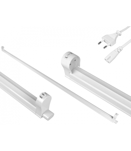 Oprawa, belka do tuby LED 1x120cm, zasilanie 2-stronne przyłącze 1.5m LXHB12044