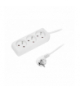 Przedłużacz sieciowy 3 gniazda 1.5m z uziemieniem, LXPR370/1.5