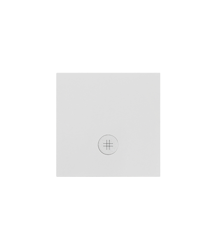 Klawisz pojedynczy z oczkiem z piktogramem krzyżowym do SW7M Jasnoszary mat Simon55 TKW7L/114