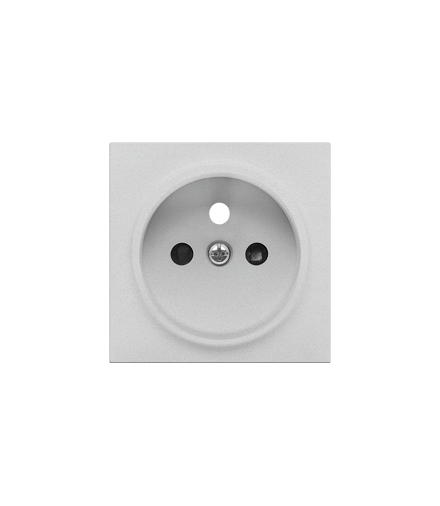 Pokrywa gniazda wtyczkowego pojedynczego do SGZ1CM, SGZ1M Aluminium mat Simon55 TGZ1ZP/143