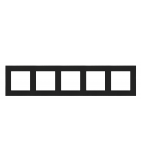 Ramka 5-krotna LINE Czarny mat Simon55 TR5/149