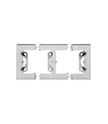 Puszka natynkowa 2-krotna do ramek LINE i DUO. Wyokość 40mm Aluminium mat Simon55 TPN2/143