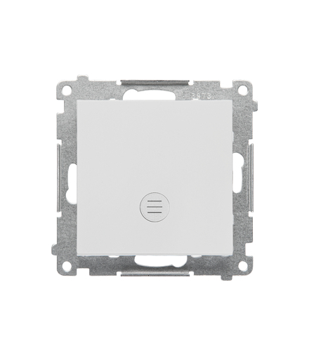 Łącznik jednobiegunowy z podświetleniem LED moduł 10 AX, 250 V, szybkozłącza Jasnoszary mat Simon55 TW1L.01/114