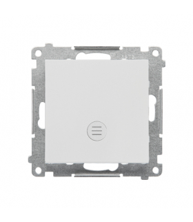 Łącznik jednobiegunowy z sygnalizacją załączenia LED moduł 10 AX, 250 V, szybkozłącza Jasnoszary mat Simon55 TW1ZL.01/114