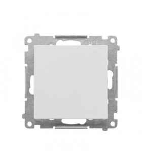 Łącznik schodowy z podświetleniem LED podświetlenie jak w łączniku pojedynczym moduł 10 AX, 250 V, szybkozłącza Jasnoszary mat Simon55 TW6L.01/X/114