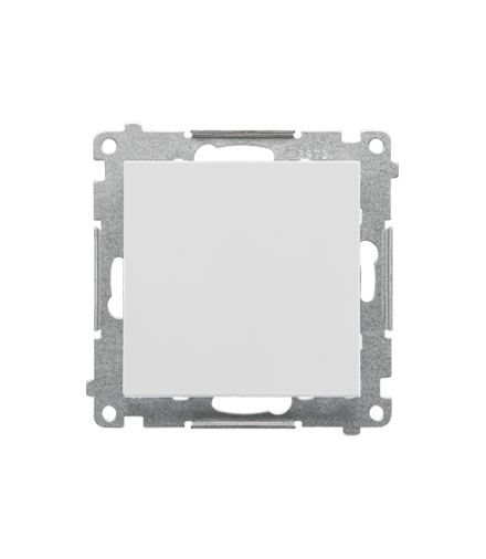 Przycisk pojedynczy rozwierny bez piktogramu moduł 10 AX, 250 V, szybkozłącza Jasnoszary mat Simon55 TPR1.01/114