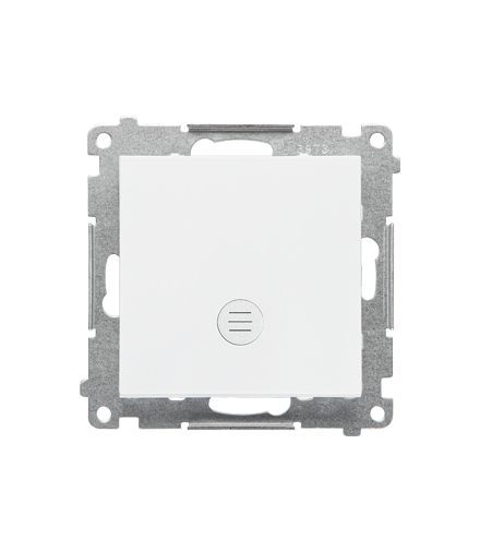 Przycisk pojedynczy zwierny z podświetleniem LED moduł 10 AX, 250 V, szybkozłącza Biały mat Simon55 TP1L.01/111