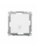 Przycisk pojedynczy zwierny z podświetleniem LED moduł 10 AX, 250 V, szybkozłącza Biały mat Simon55 TP1L.01/111