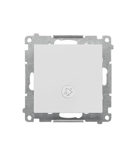 Przycisk "dzwonek" z podświetleniem LED moduł 10 AX, 250 V, szybkozłącza Jasnoszary mat Simon55 TD1L.01/114