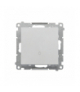 Przycisk "światło" moduł 10 AX, 250 V, szybkozłącza Aluminium mat Simon55 TS1.01/143