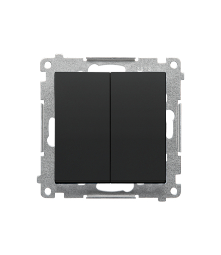 Przycisk poczwórny moduł 10 AXm, 250 V, szybkozłącza Czarny mat Simon55 TP4.01/149