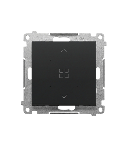 Grupowy sterownik roletowy do kontroli sterowników lokalnych TEZ1L.01.. moduł Czarny mat Simon55 TEZ1G.01/149