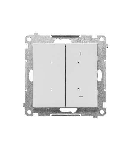 Ściemniacz do LED ściemnialnych, klawiszowy moduł Jasnoszary mat Simon55 TESL1.01/114