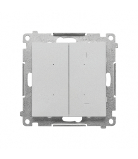 Ściemniacz do LED ściemnialnych, klawiszowy moduł Aluminium mat Simon55 TESL1.01/143