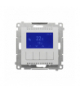 Termostat programowalny z wyświetlaczem moduł Aluminium mat Simon55 TETD1A.01/143