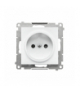 Gniazdko wtyczkowe bez uziemienia z przesłonami moduł 16 A, 250 V, szybkozłącza Biały mat Simon55 TG1CZ.01/111