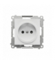 Gniazdko wtyczkowe bez uziemienia z przesłonami moduł 16 A, 250 V, szybkozłącza Jasnoszary mat Simon55 TG1CZ.01/114