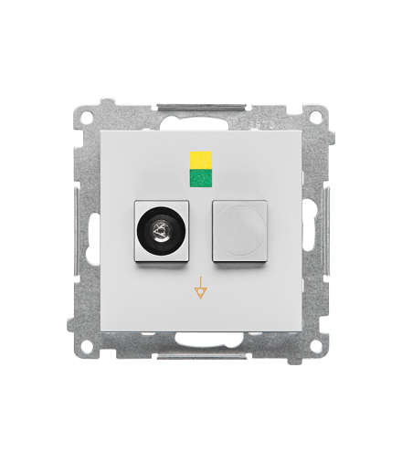 Gniazdo ekwipotencjalne pojedyncze moduł Jasnoszary mat Simon55 TGEK1.01/114