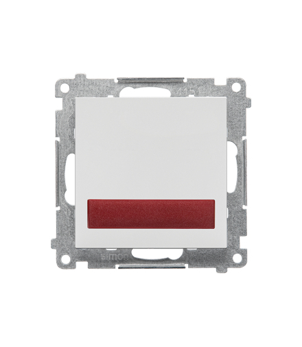 Sygnalizator świetlny LED – światło czerwone moduł 230 V Jasnoszary mat Simon55 TESS2.01/114