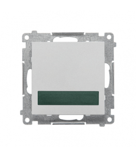 Sygnalizator świetlny LED – światło zielone moduł 230 V Aluminium mat Simon55 TESS3.01/143