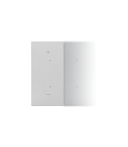 Klawisz połówkowy lewostronny z piktogramem "+-" do produktów elektronicznych Aluminium mat Simon 55 Simon55 TKE24/143